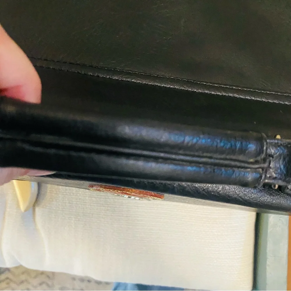Vintage DOONEY & BOURKE Black Pebbled Leather  Convertible Satchel All Weather - Picture 15 of 15
